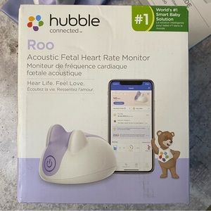 Hubble connected roo prenatal doppler acoustic fetal heart rate monitor purple